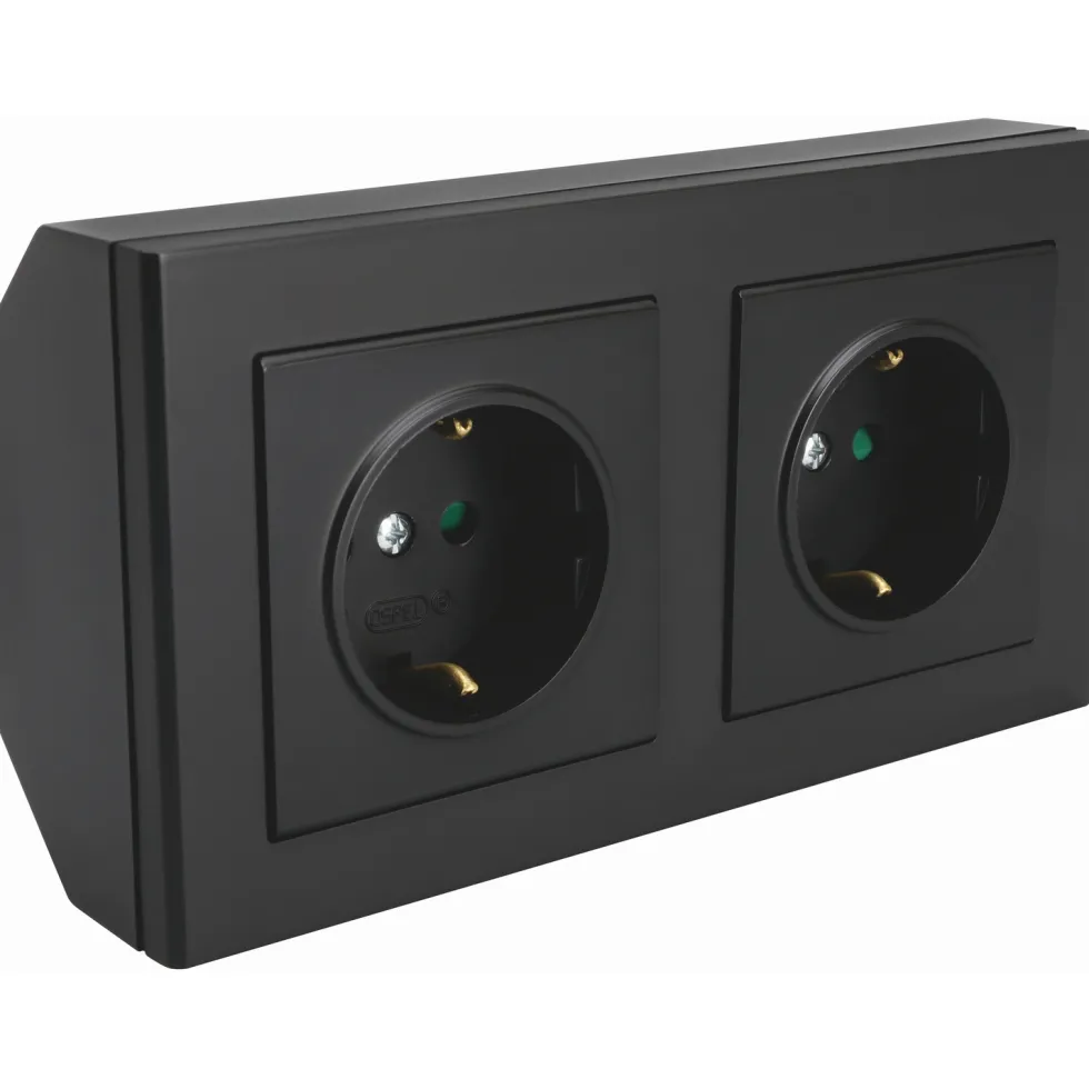 Hörnbox Malmbergs Optima 2Xschuko