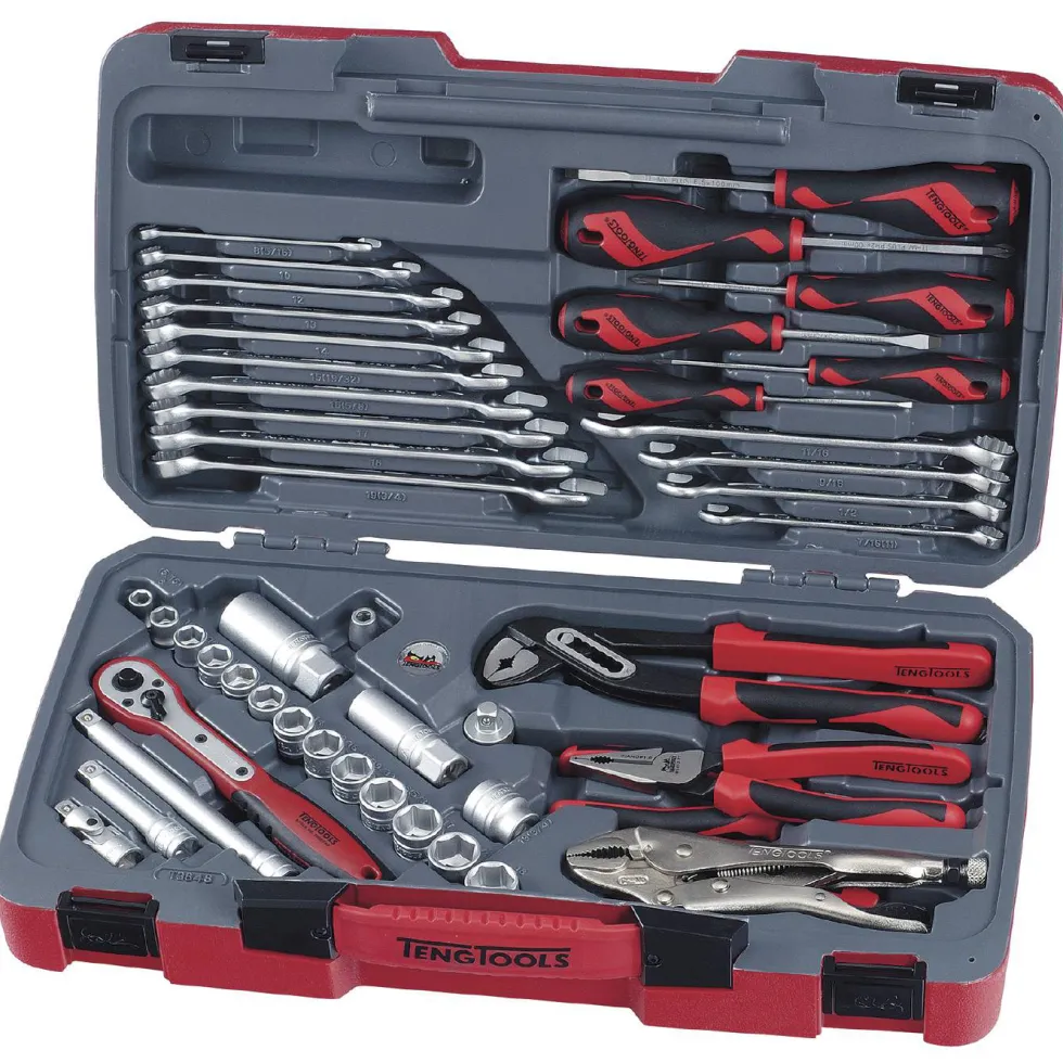 Hylsnyckelsats med 3/8 tum fyrkantsfäste Teng Tools T3848