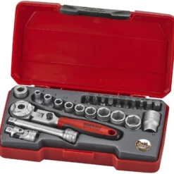 Hylsnyckelsats med 1/4 tum fyrkantsfäste Teng Tools T1424S