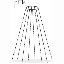 Julgransslinga Star Trading Dew Drop Micro