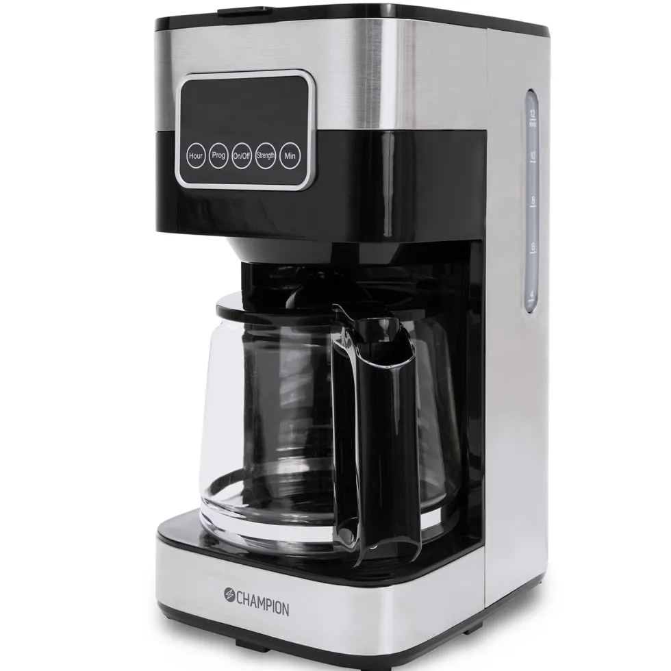 Kaffebryggare Champion Digital 12-koppar 1,5L KB400 Rostfri
