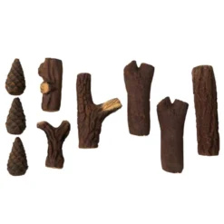 Keramisk Trä Cach Fires 9-pack
