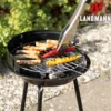 Kolgrill Landmann Picnic BBQ Portabel Grill, Justerbar Höjd & Vindskydd