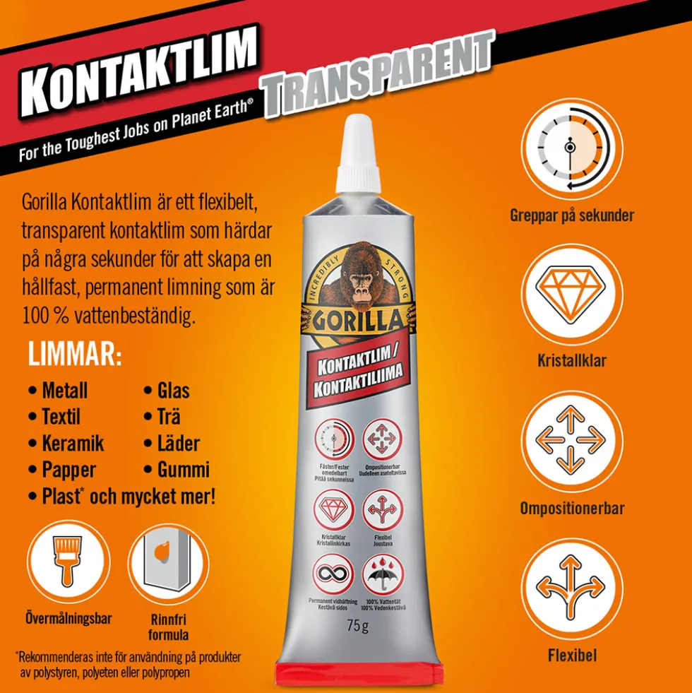 Kontaktlim Gorilla 75 g