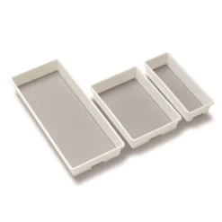 Korgset Madesmart 3 pack till Kökslåda Vit