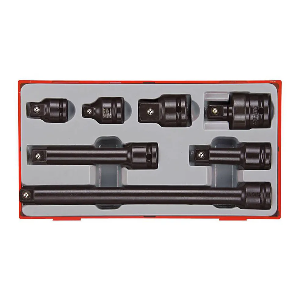 Krafthylsverktygssats 13 delar med 1/2 tum fyrkantsfäste Teng Tools TT9207A