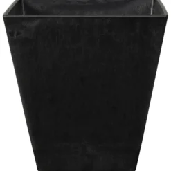 Kruka Artstone Ella Svart 20 x 20 x 20 cm