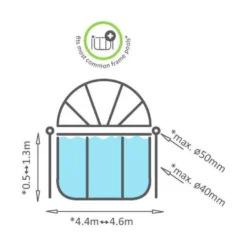 Kupoltak Exit Toys Till Pool Ø450 cm