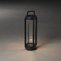 Lanterna Gnosjö Konstsmide Otranto Svart USB 44 cm
