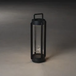 Lanterna Gnosjö Konstsmide Otranto Svart USB 44 cm