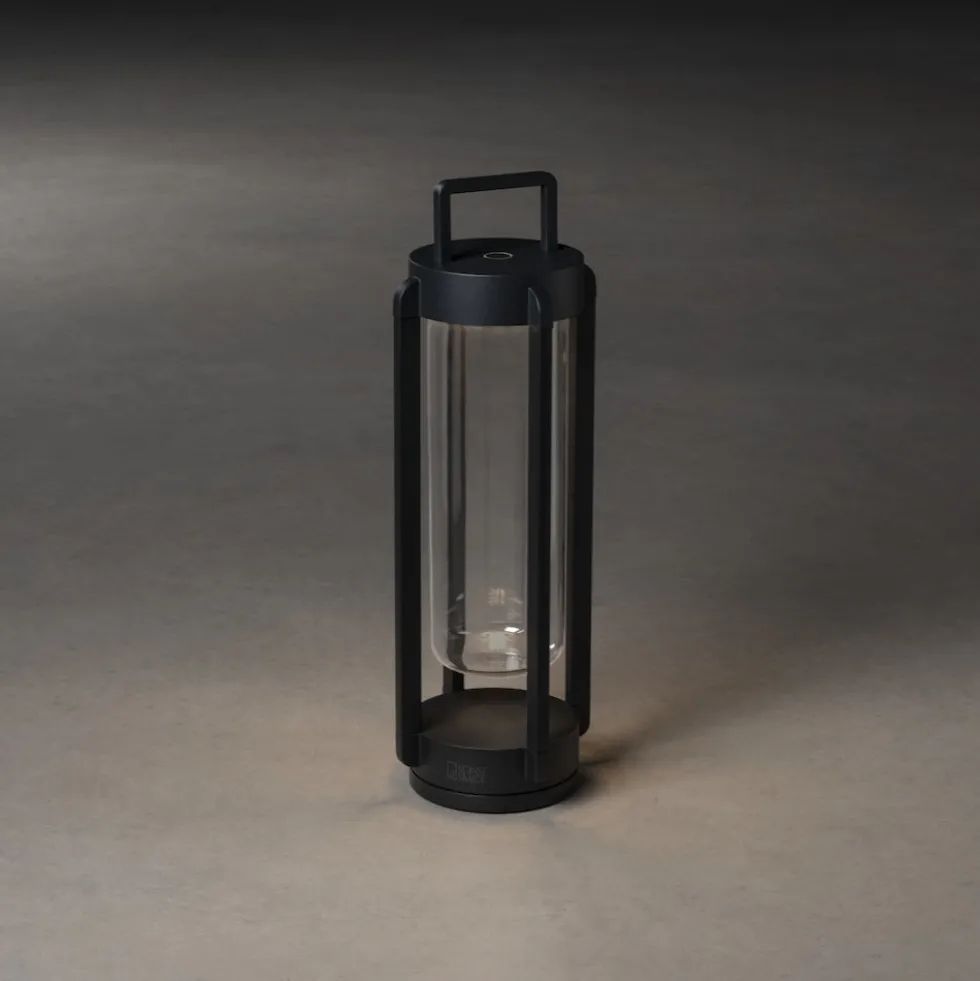 Lanterna Gnosjö Konstsmide Otranto Svart USB 44 cm