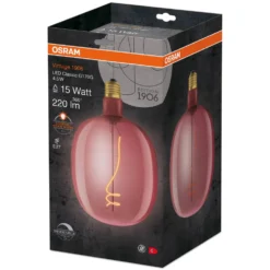 LED-Lampa Osram Deco Ballon Rosa E27 Vintage 1906 Dimbar