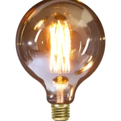 LED-lampa Star Trading E27 G125 Vintage Gold Dimbar