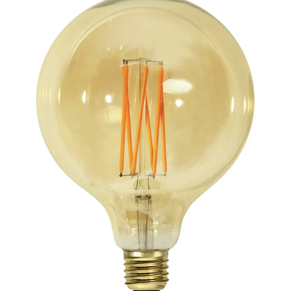 LED-lampa Star Trading E27 G125 Vintage Gold Dimbar