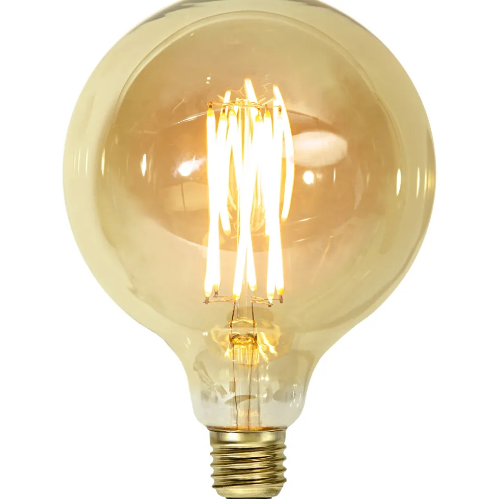 LED-lampa Star Trading E27 G125 Vintage Gold Dimbar