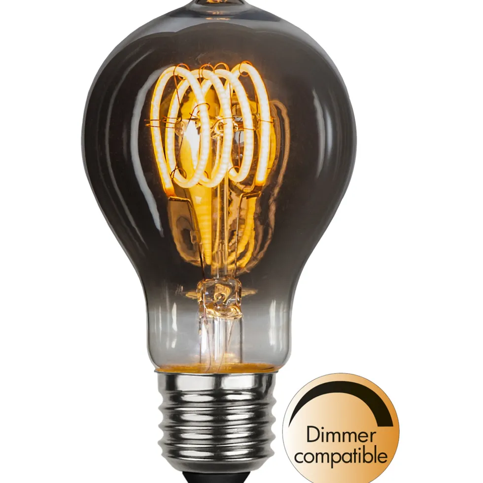 LED-lampa Star Trading E27 TA60 Decoled Spiral Smoke Dimbar 3,7W