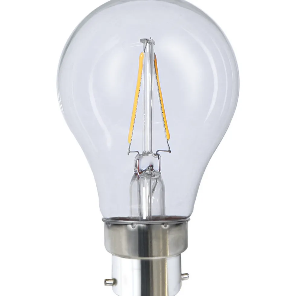 LED-lampa Star Trading Filament B22 A60 Klar 2W