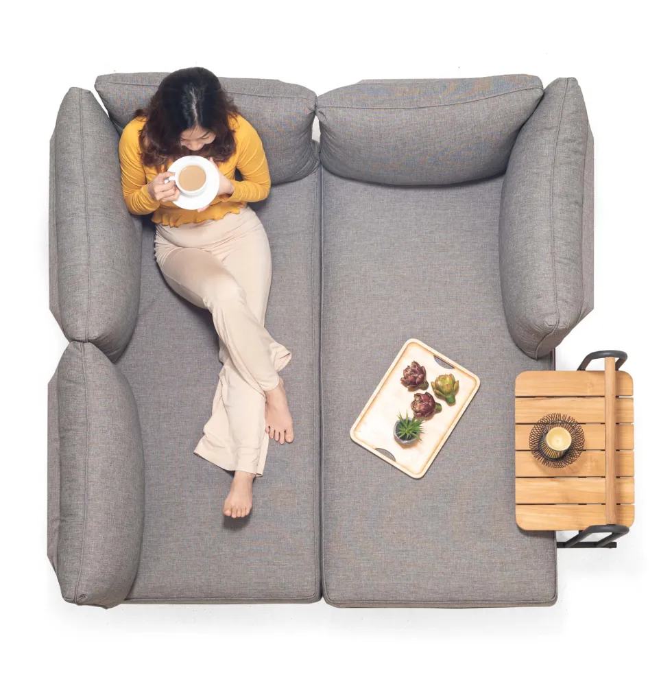 Loungegrupp LifestyleGarden TOPAZ vänster/höger 2-sitssoffa x 2