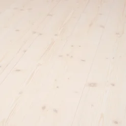 Massivt Trägolv DalaFloda HardSpruce Pearl Borstat & Vittonat 1-Stavs Grangolv