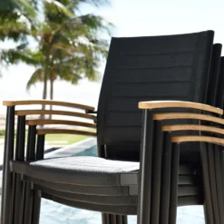 Matgrupp LifestyleGarden Portals med 4 Lite Stolar och Bänk