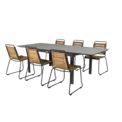 Matgrupp Venture Home Lova 160/240 med 6 Berfin Matstolar