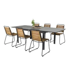Matgrupp Venture Home Lova 160/240 med 6 Berfin Matstolar