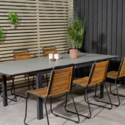 Matgrupp Venture Home Lova 160/240 med 6 Berfin Matstolar