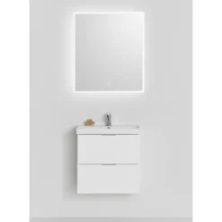 Möbelpaket Hafa Neat med Lådor och Spegel Store Square LED