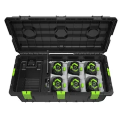 Mobil laddningsbox EGO för 6 batterier Med Laddare