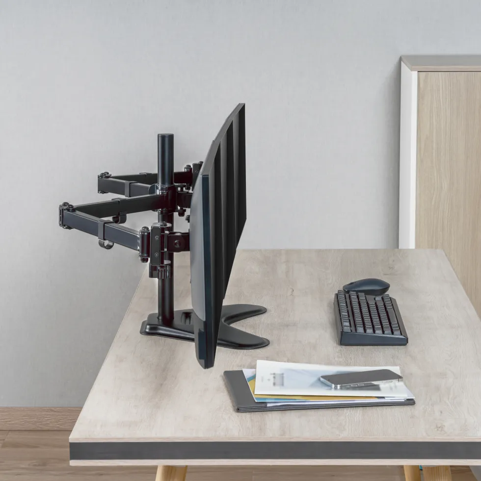 Monitorställ/Fot LogiLink Trippel 17-27 tum 2x658 mm