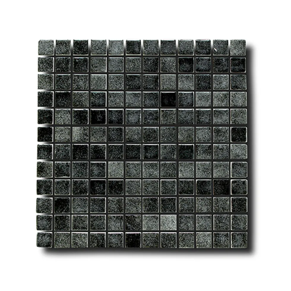 Mosaik Lhådös Glasmosaik Svart 2,5x2,5 cm