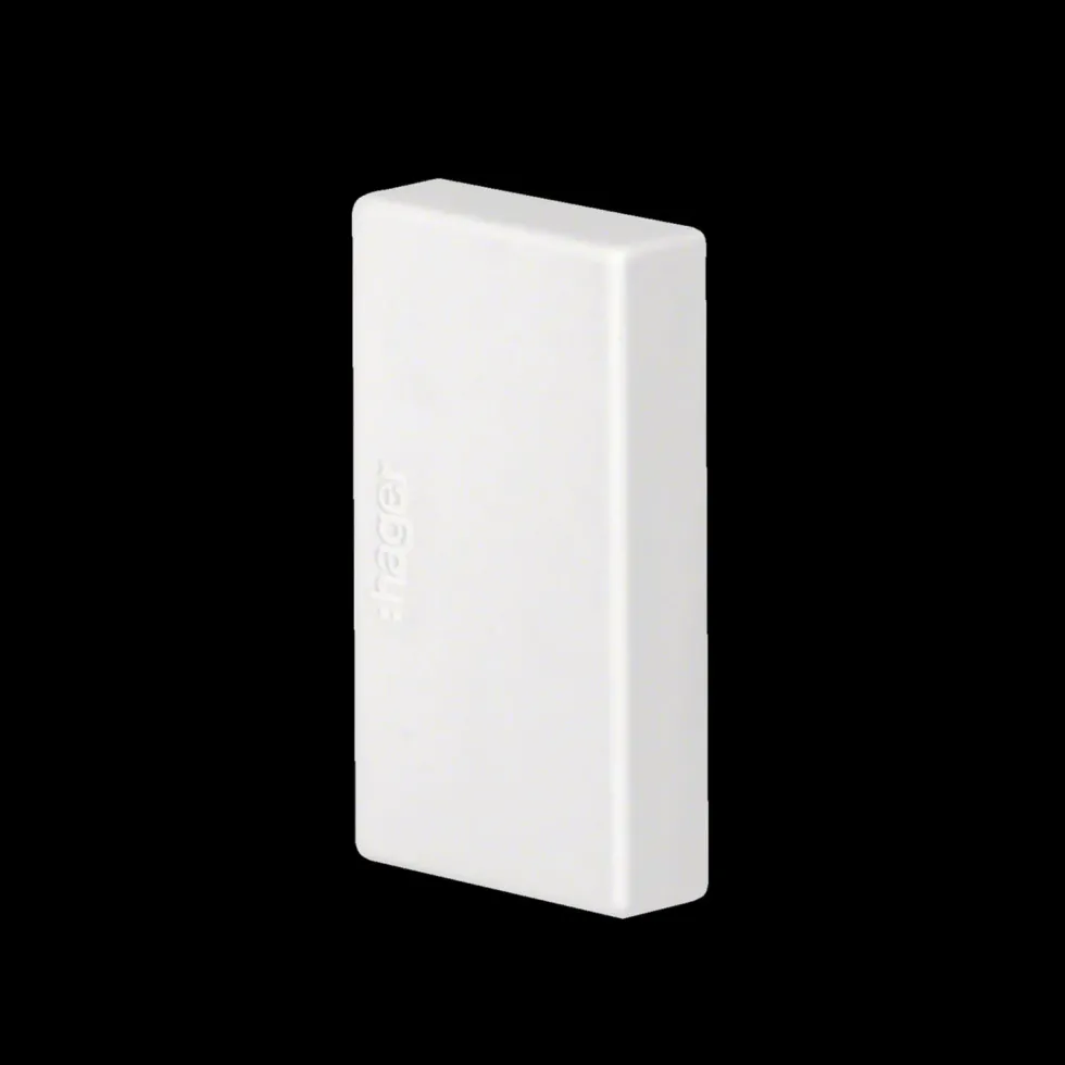 Ändstycke till Matarkanal Hager LF/LFH Flexibel 20 x 35 mm Halogenfri Vit RAL 9016