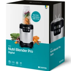 Nutrition Blender Champion Pro Digital 1200W NB500 Svart/Silver