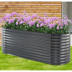 Odlingslåda Metalcraft Galvaniserat Stål 240 cm