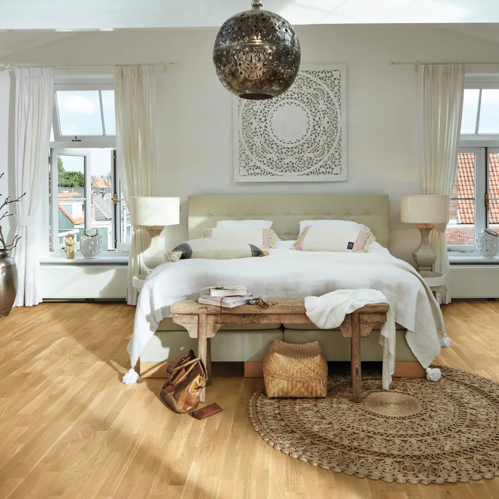 Parkettgolv Meister PB 3-stav Oak Lively Brushed Nature