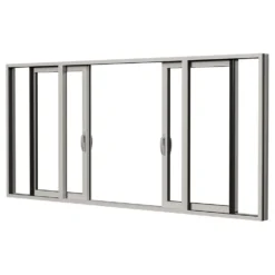 Parskjutdörr NorDan HelAlu Aluminium 4-Delad Enkelspår