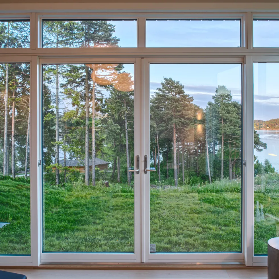 Parskjutdörr NorDan Svanenmärkt NTech Trä 4-Delad
