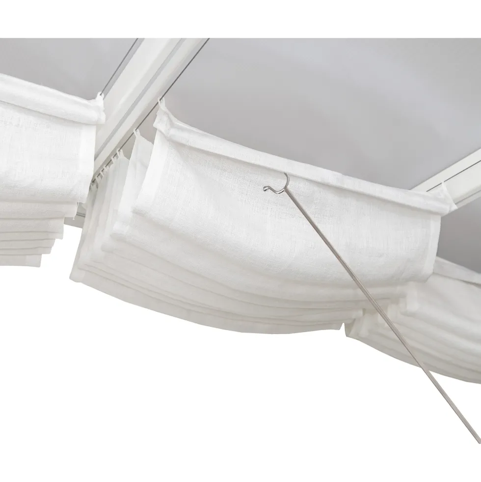 Persienn Canopia by Palram Skuggkit Vit Till Pergola 3 x 6,2 m