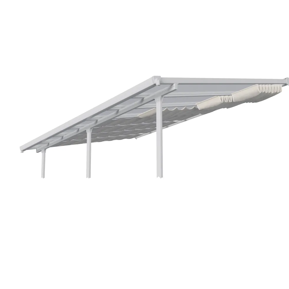 Persienn Canopia by Palram Skuggkit Vit Till Pergola 3 x 6,2 m