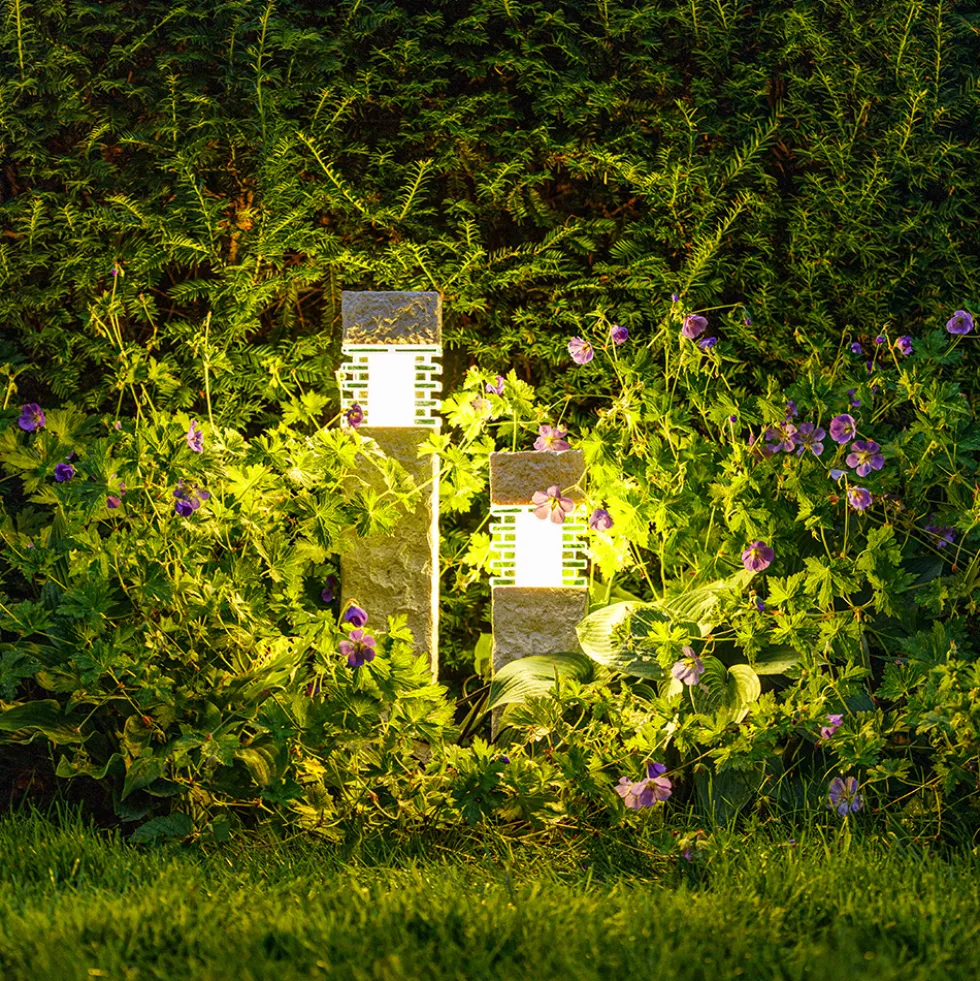 Pollare Gardenlights Titan Stenstolpe LED Utebelysning