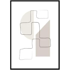 Poster Gallerix Art des Lignes No3