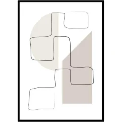 Poster Gallerix Art des Lignes No3