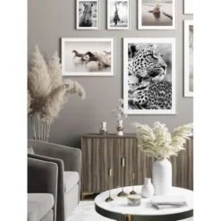 Poster Gallerix Leopard B&W