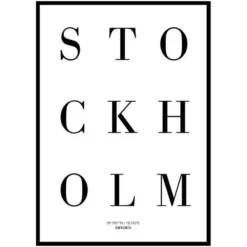 Poster Gallerix Stockholm No1
