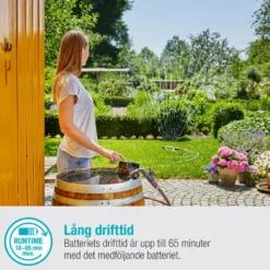 Pump Gardena för Regnvattentunna 2000/2 18V P4A Set (2,5Ah batteri + standardladdare)