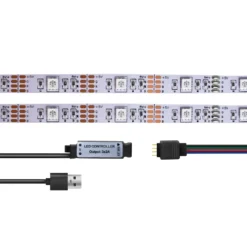RGB LED-strip LogiLink Med Fjärr 3 m