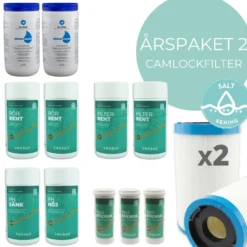 Årspaket 2 Swebad med Saltrening och 2 Camlockfilter