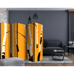 Rumsavdelare Arkiio Birches on the Orange Background II 225x172 cm