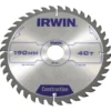 Sågklinga Irwin 190x30/20/16mm 40t 2,5mm