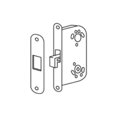 Skjutdörr Hakregellås Diplomat